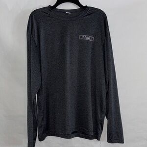 Men's Utilitarian Military Gray Long Sleeve Shirt Size XL